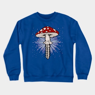 Mushcrewm Mushroom screw Crewneck Sweatshirt